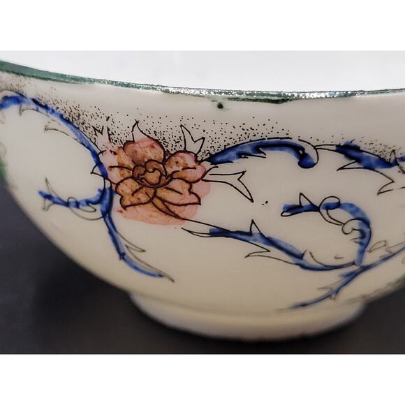 Rose Famille Tea Cup Antique Floral Handpainted Delicate Unsigned - Picture 7 of 13